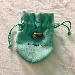 Tiffany & Co. silver knot stud earrings